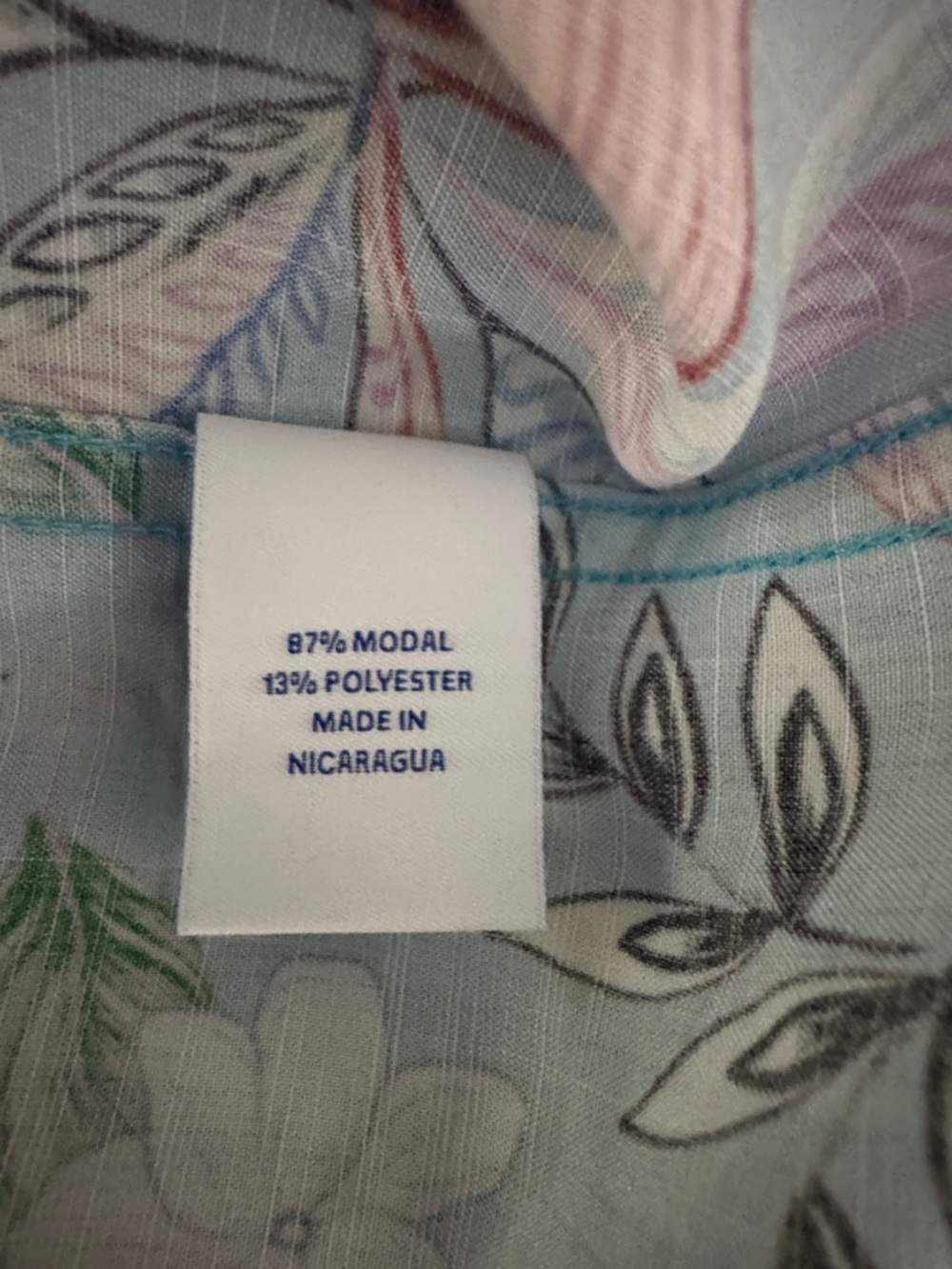 NWT Roundtree & Yorke Caribbean 3XLT Teal Tropical Hawaiian *Fathers Day* Shirt - Picture 12 of 14